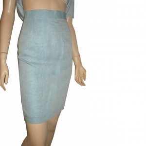 Lite Blue Linen Skirt by Zion - Italian fabric - $18.99 - Retail $132 - sz 10