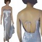 sz S-M - Vintage 70's Glamour Gown in Ice Blue UNWORN - Backless - Sexy