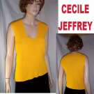CECILE JEFFREY Funky Uneven Diagonal Hem Sweater Vest MSRP $260 Your Price $29.99 - size M