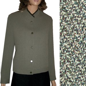 GARFIELD & MARKS Olive-Ivory Tweed Bomber Jacket - Retail $348 - Your price $39.99 - sz 12