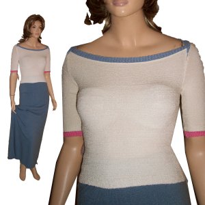 BETTE PAIGE Curve-Enhancing Boat Neck Sweater in Cream - Size M-L Retail $132 - Your price $27.99