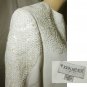 Glorious JOHN MEYER Formal White Suit - Beads Sequins Embroidery - 10 PETITE