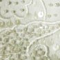 Glorious JOHN MEYER Formal White Suit - Beads Sequins Embroidery - 10 PETITE