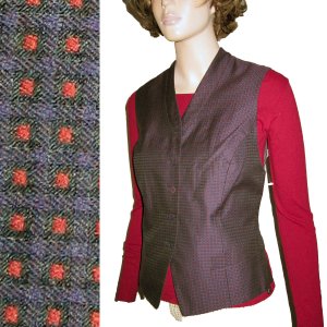 ELLEN TRACY - LINDA ALLARD Silk Blend Tuxedo Vest - 4P $24.99 - Retail $205