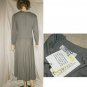 Drop-Waist Pleated Skirt Maxi Dress by CHETTA B - Gray - $38.99 - Retail price $265 sz 10