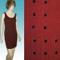 CHETTA B Rhinestone Studded Burgundy Tank Sheath Dress sz 6 $46.99 - Retail $365