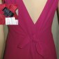 NICOLE MILLER Lusty, Low Tie-Back Gown in Fushia sz 6 $49.99 - Retail $300