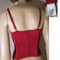 Cup Size B - BODY ZONE Burlesque Red Satin Bustier Corset