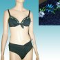 Sexy Bikini Swimsuit "Denim" Look by Matari NEW Embroidered, Push-up Top - Small