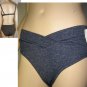 Sexy Bikini Swimsuit "Denim" Look by Matari NEW Embroidered, Push-up Top - Small