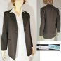 Executive BLAZER-JACKET 100% Wool Chocolate Brown by Elliott Lauren - size 6 $29.99 - Retail $178