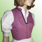 Auth LANDHAUS Bavarian DIRNDL Purple Eidelweiss Calico TRCHTEN BUTTONS Bust 25 Oktoberfest