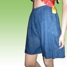EMIL RUTENBERG sz 6 Natural Linen Cargo WALKING SHORTS Marine Blue $19.99 - Retail $130