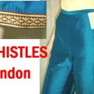 Thai Silk wGold Trim Capri Pants by WHISTLES sz 8 $24.99 - Retail $199