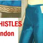 Thai Silk wGold Trim Capri Pants by WHISTLES sz 8 $24.99 - Retail $199