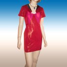 Haute Couture ANA LOCKING Color Block Sheath Cocktail Dress Red sz 8 $89.99 - Retail $480