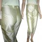 Celery Green Thai Silk Crop Pants by A. GOLD E. Waist 29" $19.99 Retail $124