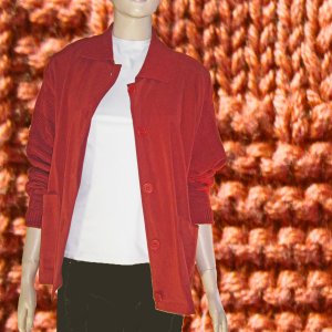 I.B. Diffusion Mixed Knit Boyfriend Sweater in Rust Medium $24.99 - MSRP $138
