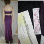 Dare to Wear this MIDRIFF SHOWING 2-pc Shimmer Gown by Nadine Small NEW
