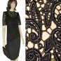 Layered Lace Overlay Evening Dress by Cattiva - $79.99 - Retail $522 - black - sz 8