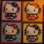Hello Kitty Perler Coasters (set of 4)