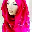 Floral Crush Full Body Pashmina Hijab - Magenta