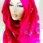 Floral Crush Full Body Pashmina Hijab - Magenta