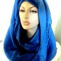 Full Body Pashmina Hijab - Cobalt