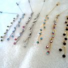 Crystal Spray Hijab Pins - Pink and Gold
