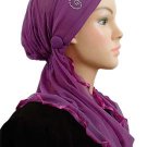 Sparkle HijabiCap Premade Hijab- Purple