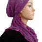 Sparkle HijabiCap Premade Hijab- Purple