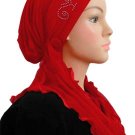 Sparkle HijabiCap Premade Hijab- Red