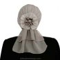 Spanish Flower HijabiCap Premade Hijab - Grey