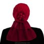 Spanish Flower HijabiCap Premade Hijab - Rouge