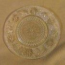 Clear Glass Plate with Flowers