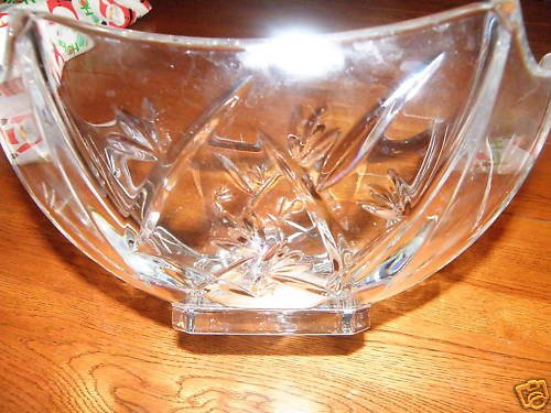 Waterford Lead Crystal Glass Bowl Bamboo Collection