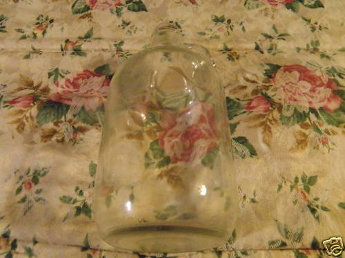 Clear Glass Syrup Soda Fountain Bottle w/Glass Handle