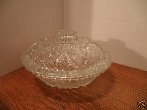 Clear Glass Candy Dish