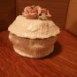 Porcelain Trinket Box with Roses