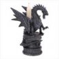 GRANITE DRAGON CANDLEHOLDER  W12290