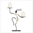 TRIBAL DANCER CANDLEHOLDER  W29624
