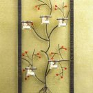 FRAMED METAL TREE CANDLEHOLDER  W37603