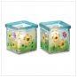 SPRINGTIME SCENERY CANDLEHOLDER SET  W38527