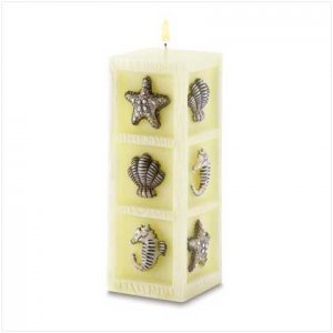 SEASCAPES CUBE CANDLE  W38552