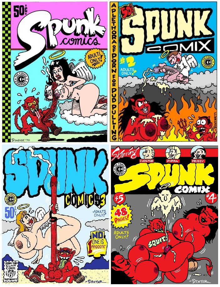 SPUNK COMIX 4-PACK - Dexter Cockburn Underground Comix