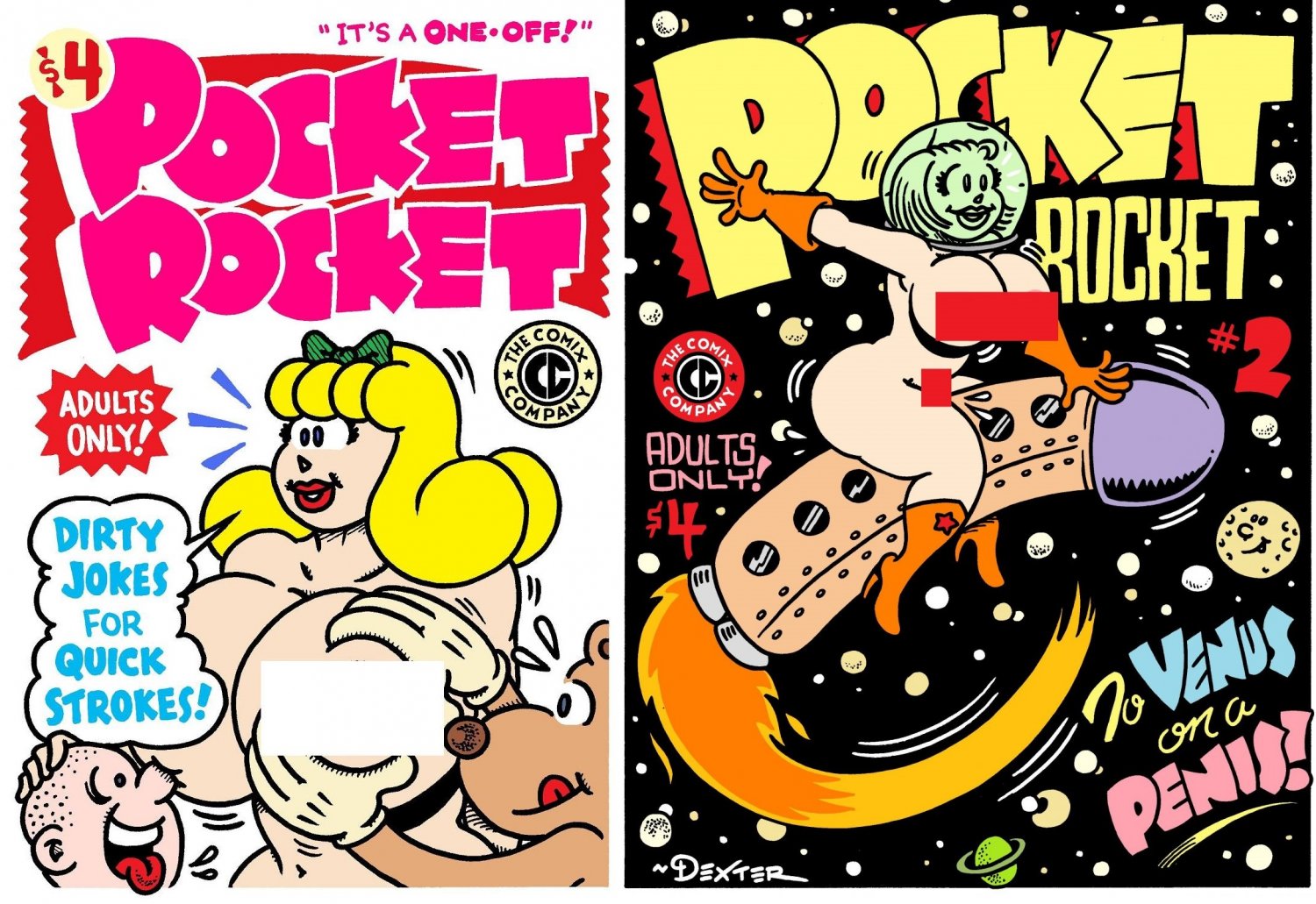 POCKET ROCKET DOUBLE PACK - Dexter Cockburn Underground Comix