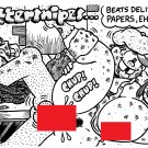 HOT BISCUITS! GUTTERSNIPES - Dexter Cockburn Original Art