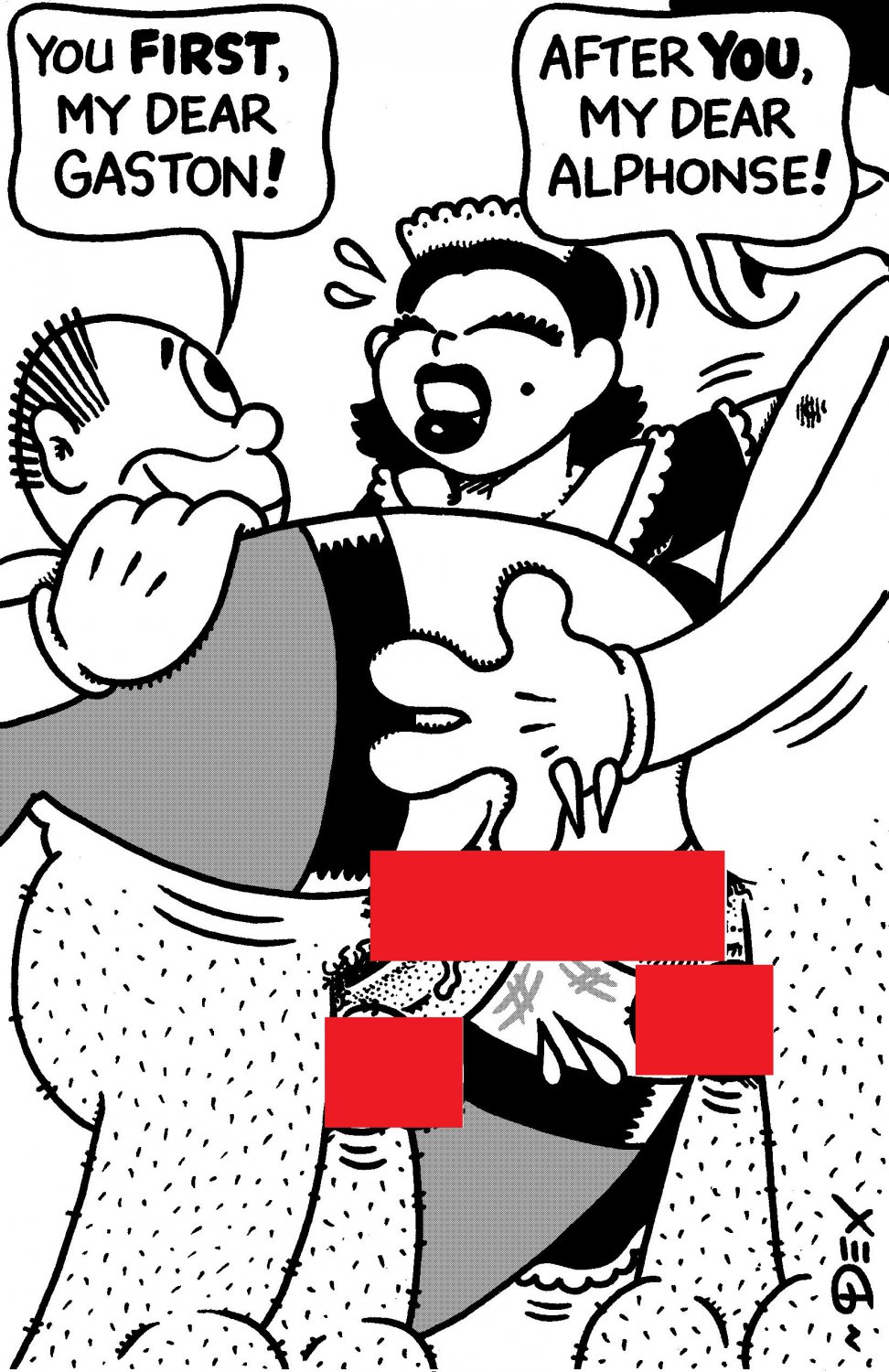 ALPHONSE et GASTON - Dexter Cockburn Original Art