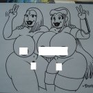 TWO TITANS PARODY ART - Dexter Cockburn Underground Comix