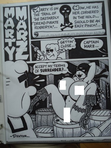 MARTY MARZ ORIGINAL ART 2 - Dexter Cockburn Underground Comix